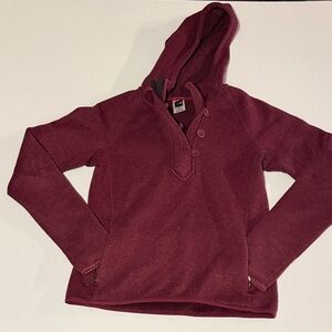 The North Face Burgundy Hooded Sweater